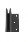 Shower Hinge, Wall To Glass 90deg (50mm Offset Backplate) - Powdercoated Gunmetal