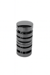 Mini Double Ring Pull Knob - 32mmDia - Mirror Gunmetal (Black Chrome)