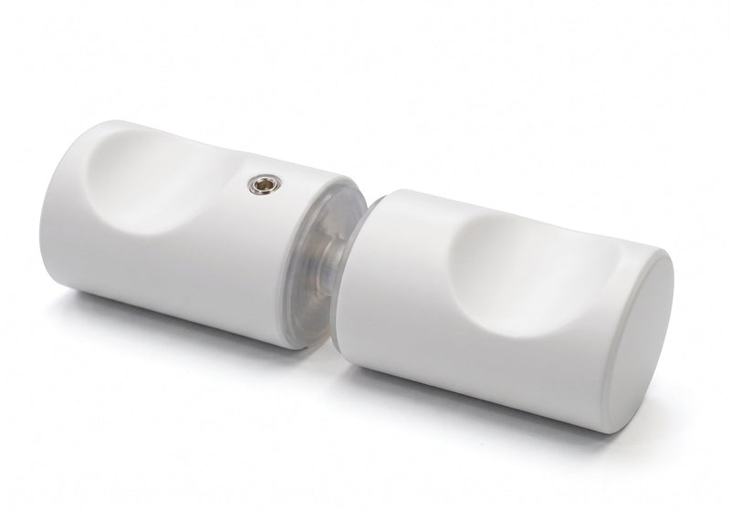 Shower Pull Round Barrel Knob 25mm Dia - White