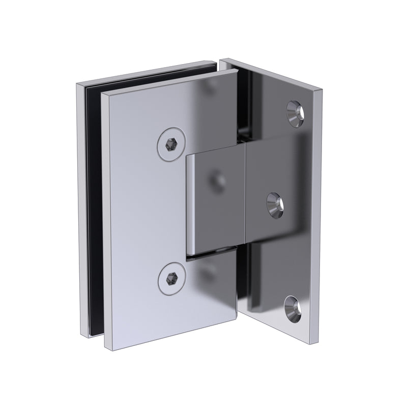 Shower Hinge Wall to Glass 90º Offset Backplate (Specialty 6mm)