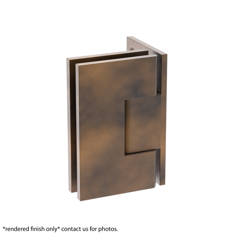 Shower Hinge Wall to Glass 90 Deg Offset Backplate