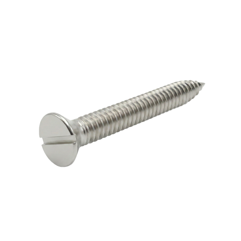 CSK Self Tap Screw, Slotted (304SS) - 10G