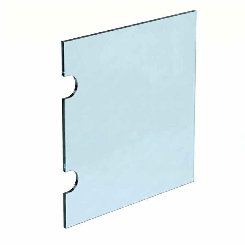 10mm Hinged Notch Glass Panel