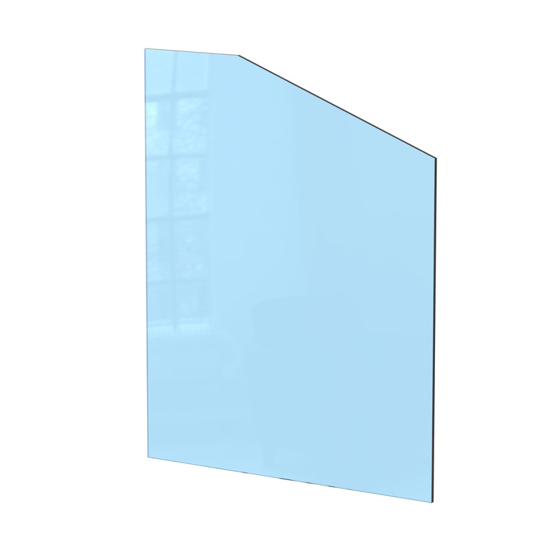 12mm raked toughened glass pool fence panel