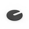 Washer Plastic Black 1mm Poly Pacman