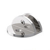Glass Bracket Round Offset Leg 10mm