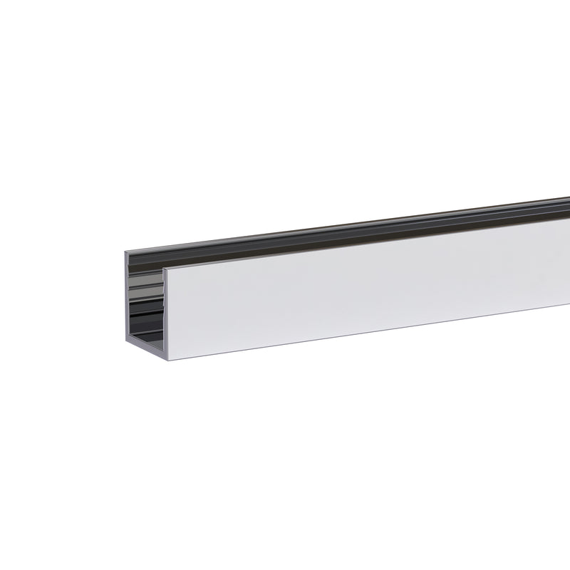 Glazing Channel - 18 x 18mm (1.94 mtrs) - Chrome