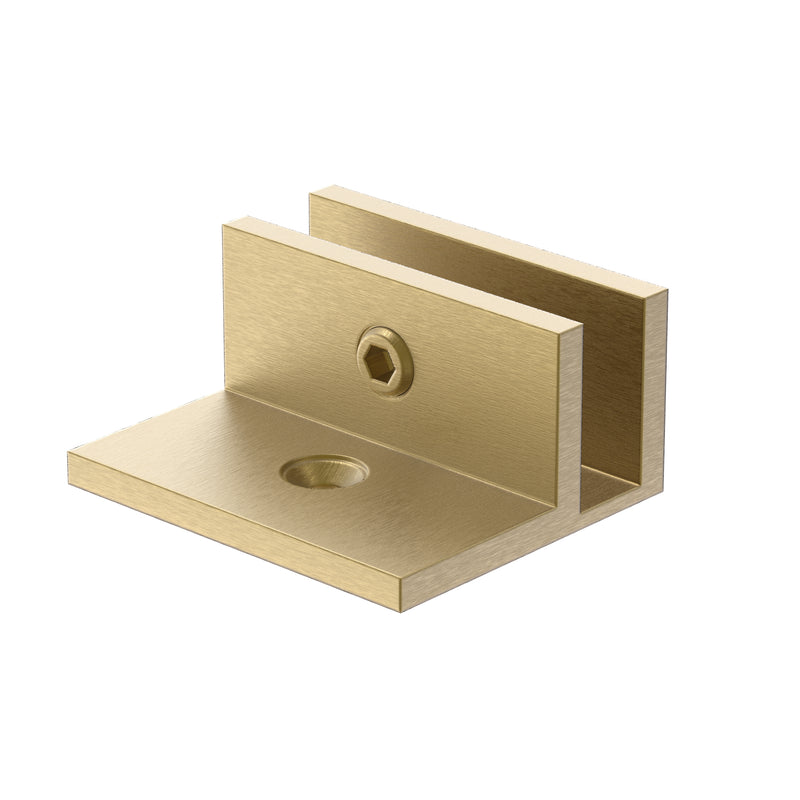 Glass Bracket Square Offset Leg 10mm
