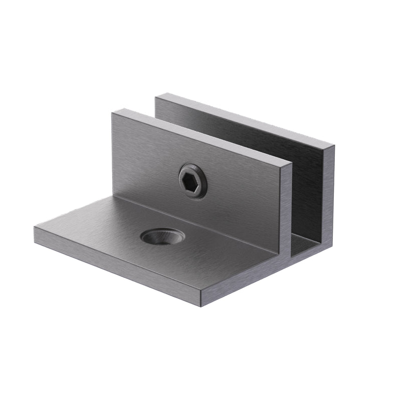 Glass Bracket Square Offset Leg 10mm