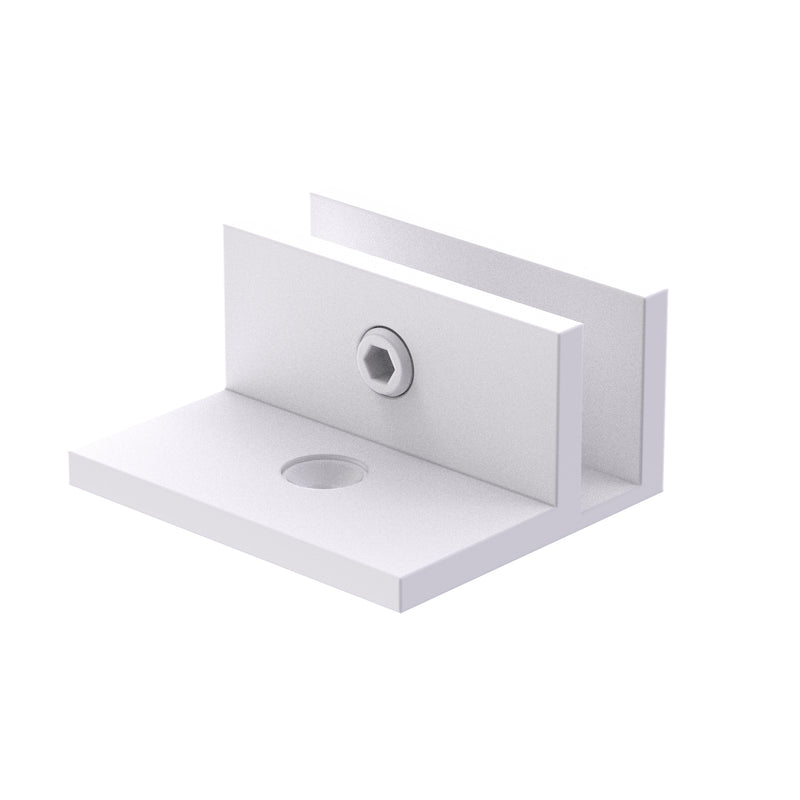 Glass Bracket Square Offset Leg 10mm
