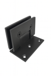 Shower Hinge, Wall To Glass 90deg (50mm Offset Backplate) - Powdercoated Gunmetal