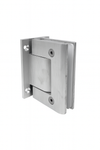 BILOBA Hydraulic Hinge - Wall to Glass - NON Hold Open - Silver Ano