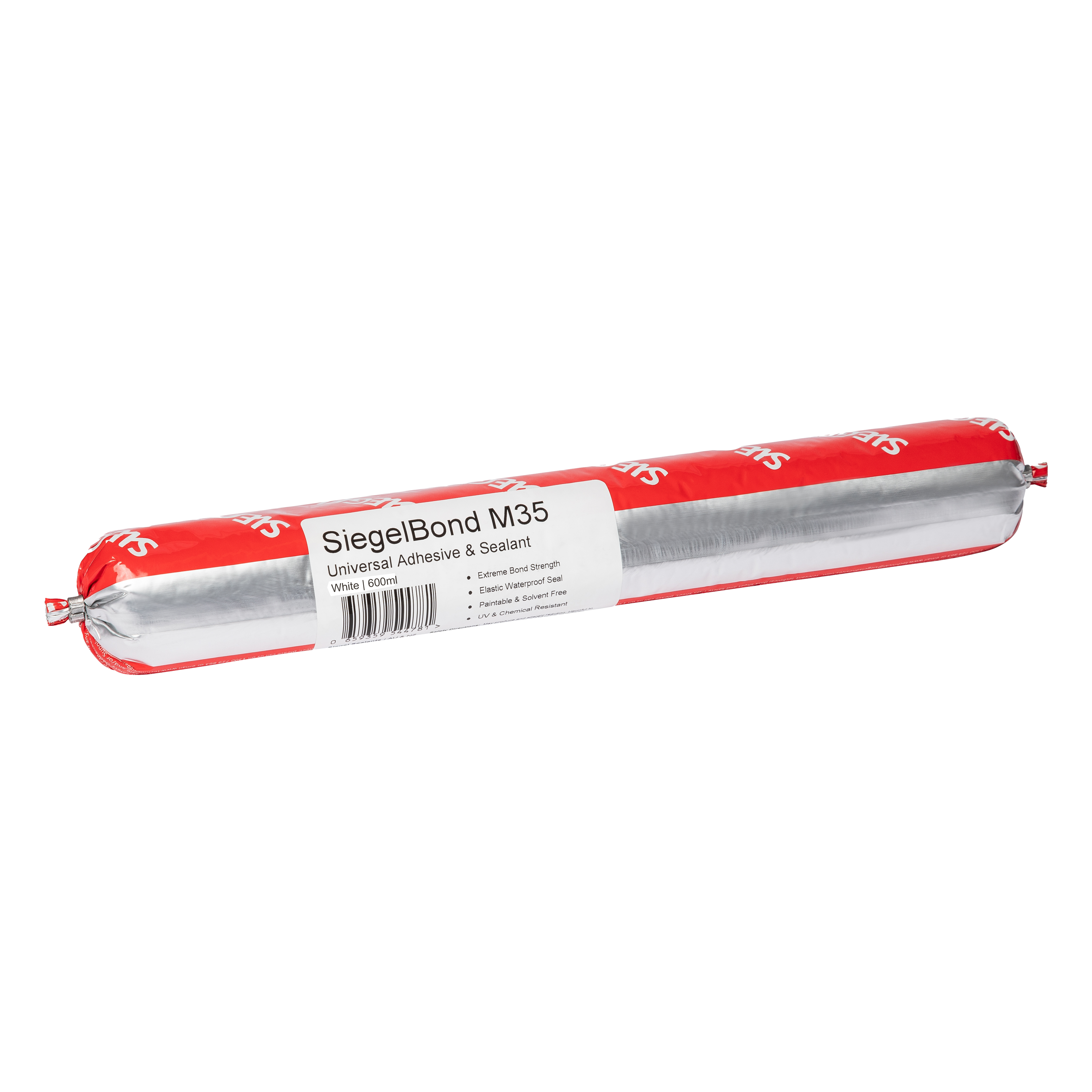 Siegel M35 (MS) Sealant Adhesive, 600ml Sausage - White