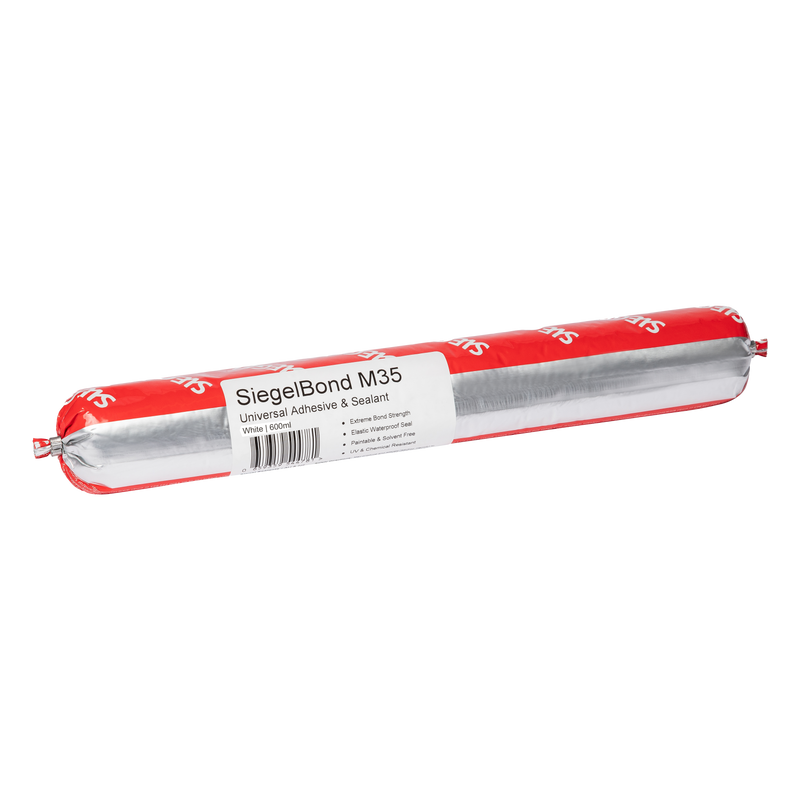 Siegel M35 (MS) Sealant Adhesive, 600ml Sausage - White