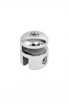 Round Header Panel Fitting 6x6xmm - Chrome
