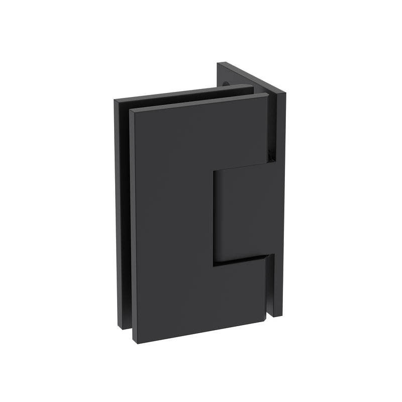 Shower Hinge Wall to Glass 90 Deg Offset Backplate