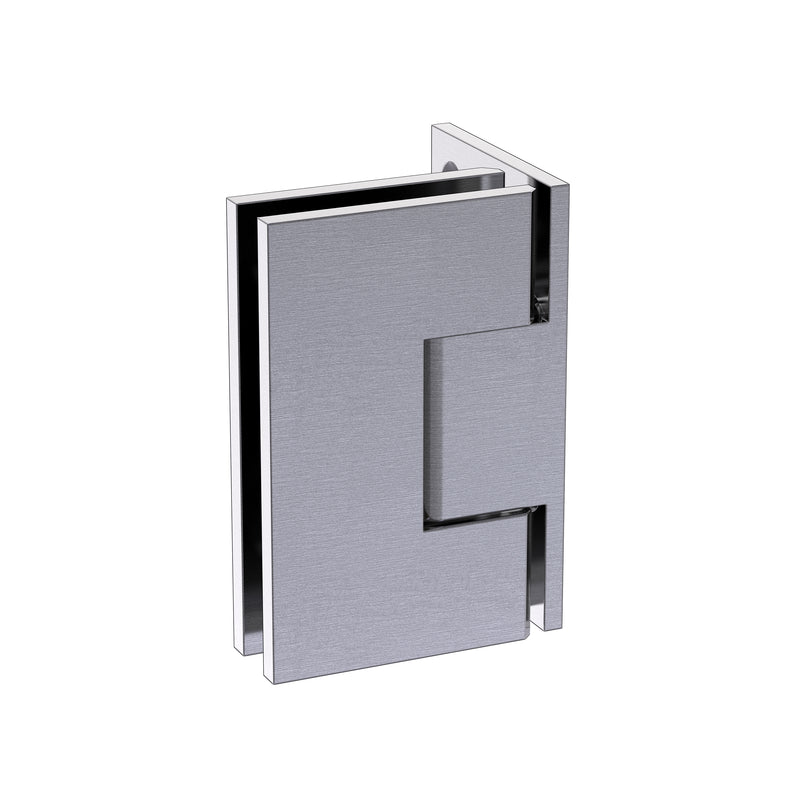 Shower Hinge Wall to Glass 90 Deg Offset Backplate