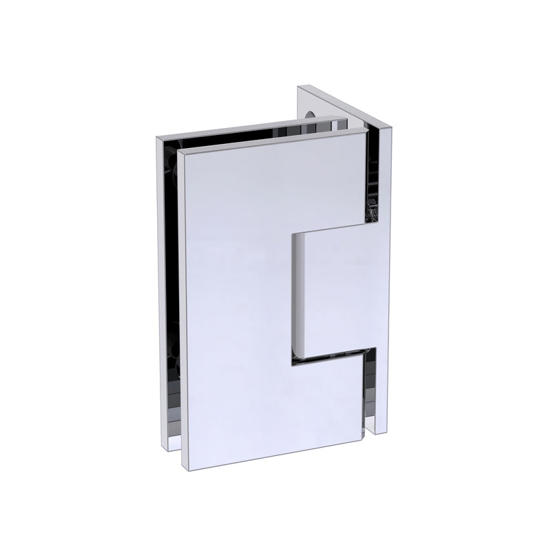 Shower Hinge Wall to Glass 90 Deg Offset Backplate