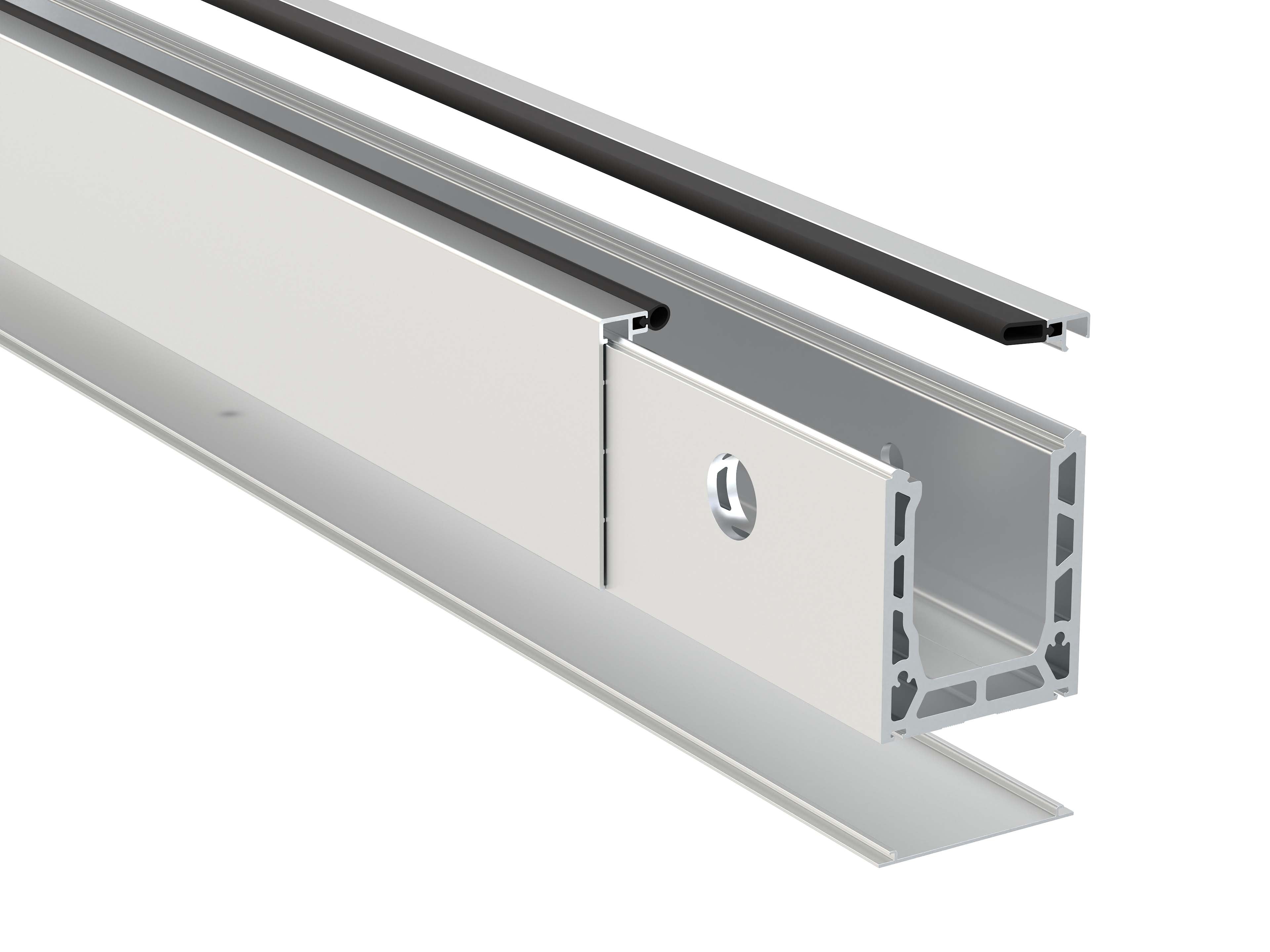 Tough Lock Channel Side Fix System - 3mtr Kit 25.5mm Glass