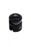 Round Header Panel Fitting 6x6xmm - Black