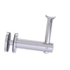 Round Adjustable Handrail Bracket Glass Mounted