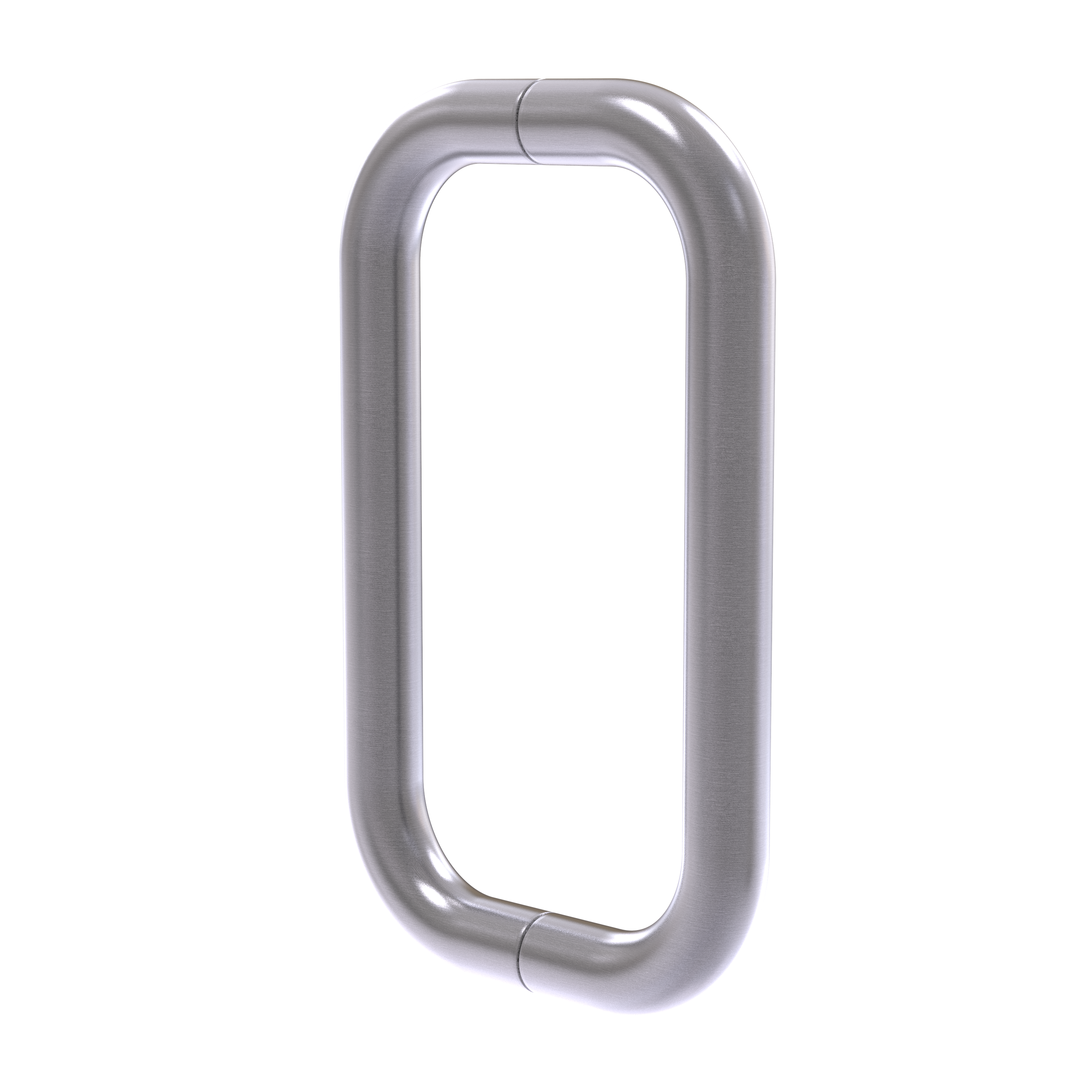 Round D Handle 25mm, 200mm CTC - Satin
