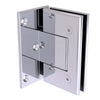Vienna Hinge, Wall to Glass, Offset L Backplate - Hold Open (Pair)