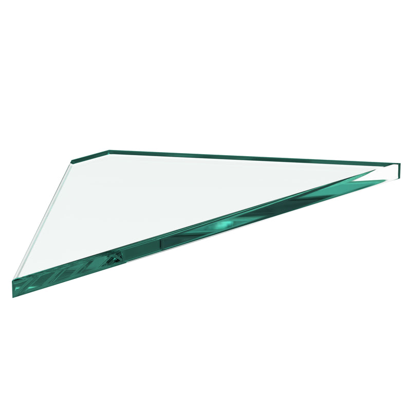 Triangle Corner Glass Shelf 200x200mm