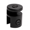 Euroglass Round Overpanel Fitting 10x6mm - Black