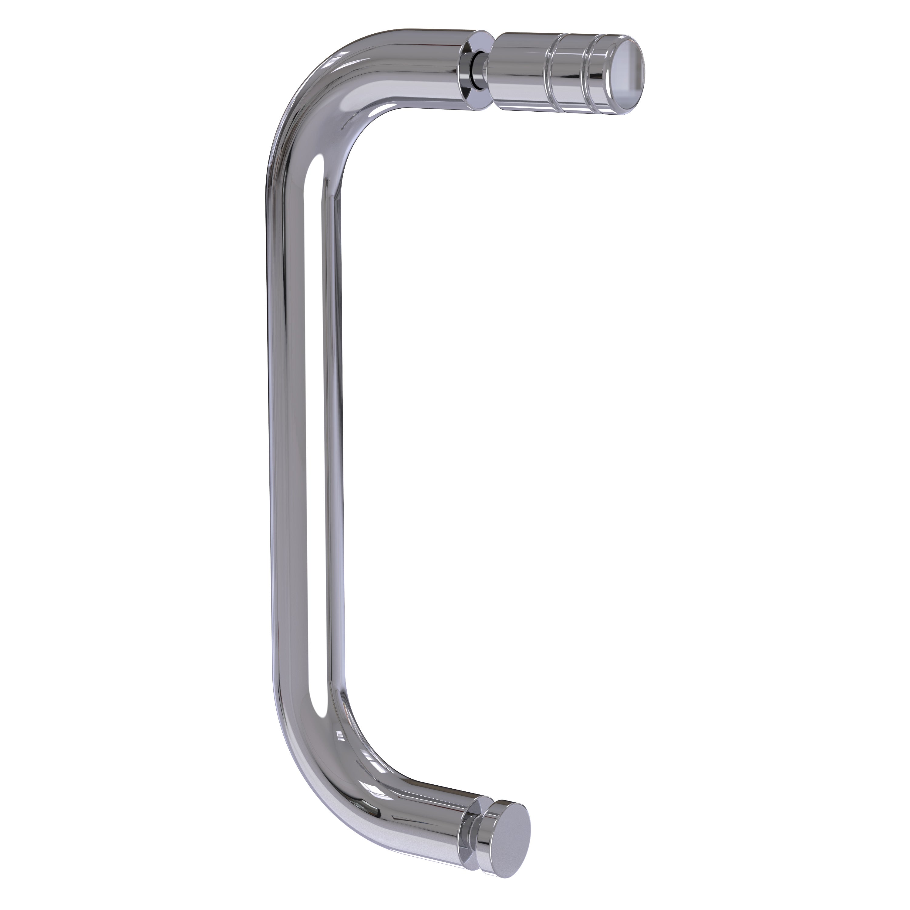 Single Round D Shower Handle with Cap & Knob 300mm