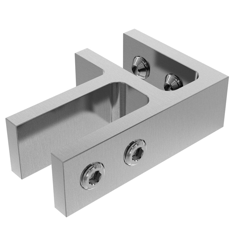 Stiffener Bracket 90 Glass to Glass Corner 12-15mm