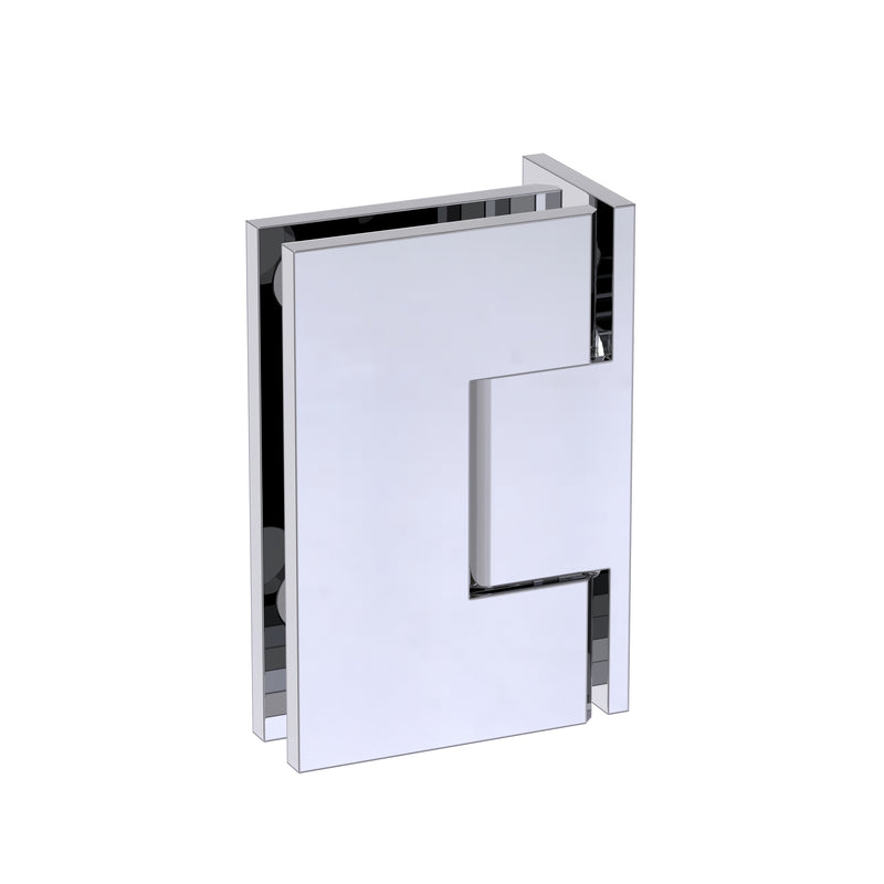 Shower Hinge Wall to Glass 90 Deg Offset Backplate