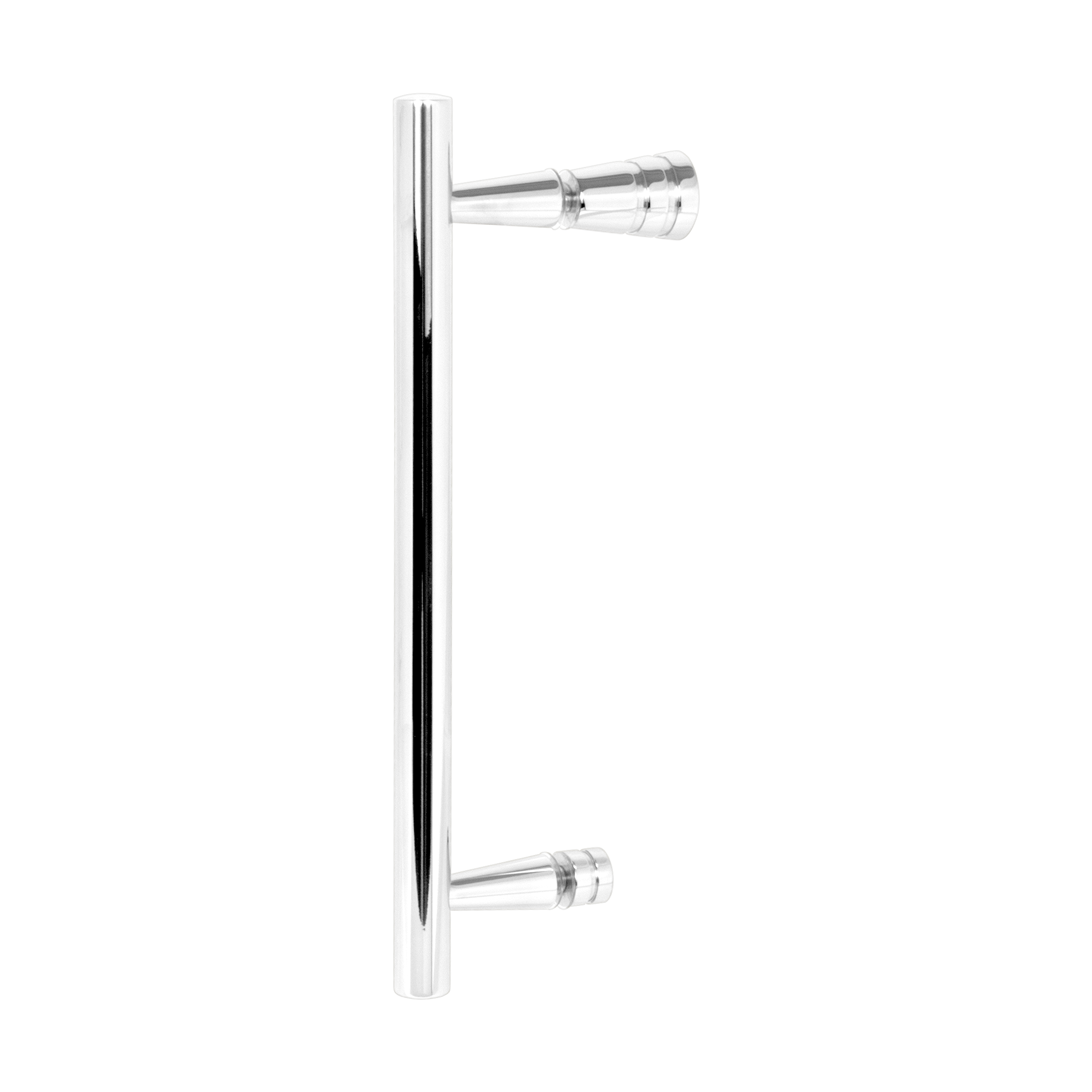 Single 16mm Round H Handle 192mm Centres with Pull Knob - PSS