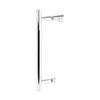 Single 16mm Round H Handle 192mm Centres with Pull Knob - PSS