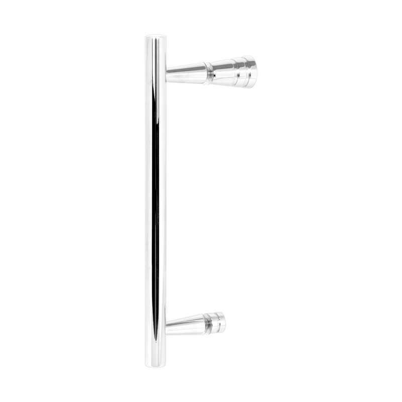 Single 16mm Round H Handle 192mm Centres with Pull Knob - PSS